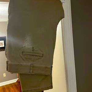 Lee extreme straight leg khakis 46 x 30 no cuffs heavyweight material